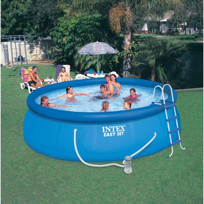 Intex 15' x 48" Easy Set Swimming Pool Kit w/ 1000 GPH